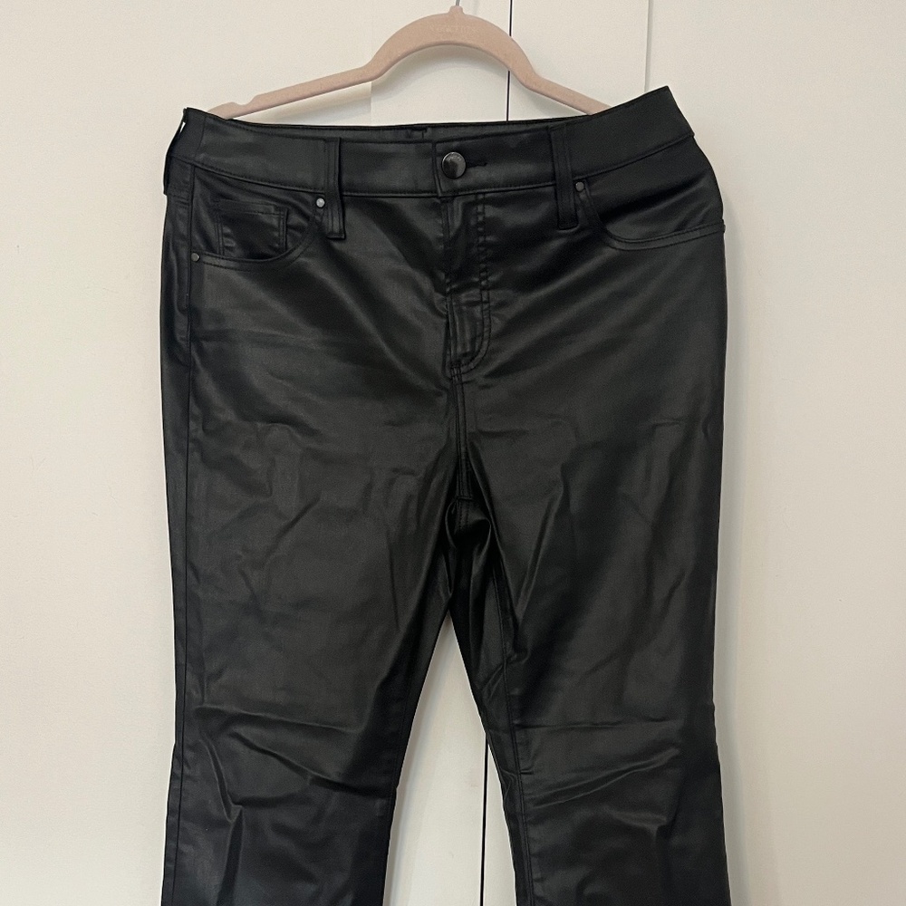 Straight Leg Coated Jeans